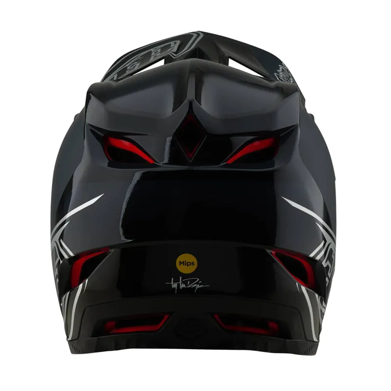 Troy Lee Designs D4 Polyacrylite Helmet in Shadow Black-2