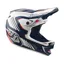 Troy Lee Designs D4 Polyacrylite Helmet in Qualifer Blue/White