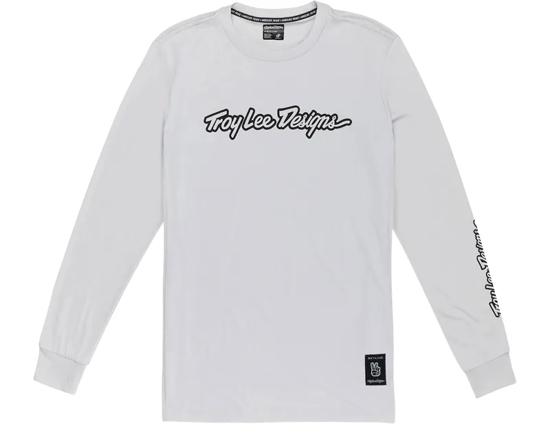 Balfes Bikes Troy Lee Designs Skyline Long Sleeve Ride Tee in Signature Mist | Free postage over £30, £10 off first order, price match & 0% finance.