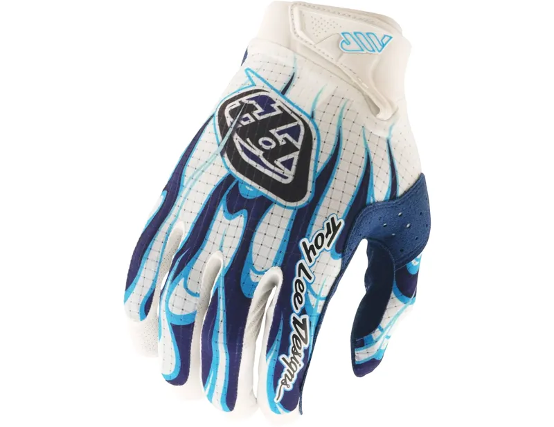 Balfes Bikes Troy Lee Designs Air Glove Torched White/Blue SM | Free postage over £30, £10 off first order, price match & 0% finance.