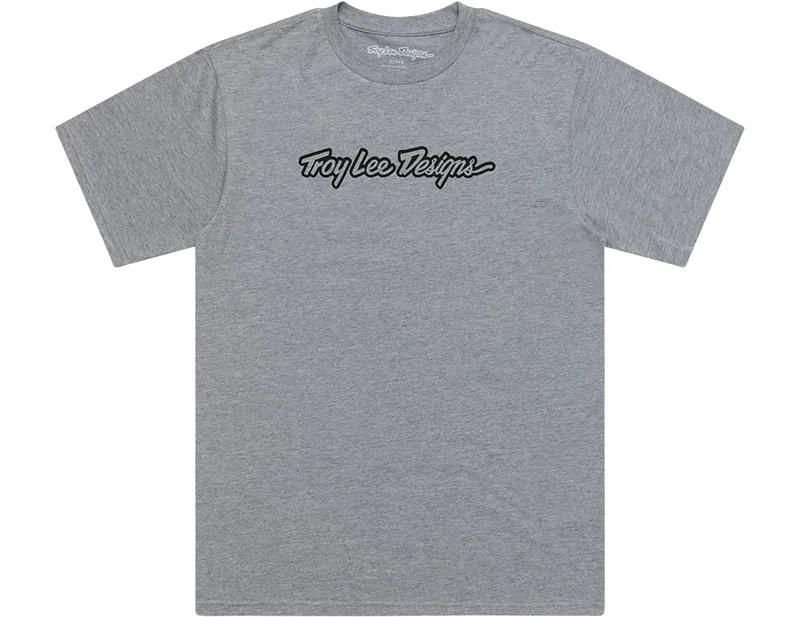 Troy Lee Designs Short Sleeve Tee in Grey Heather