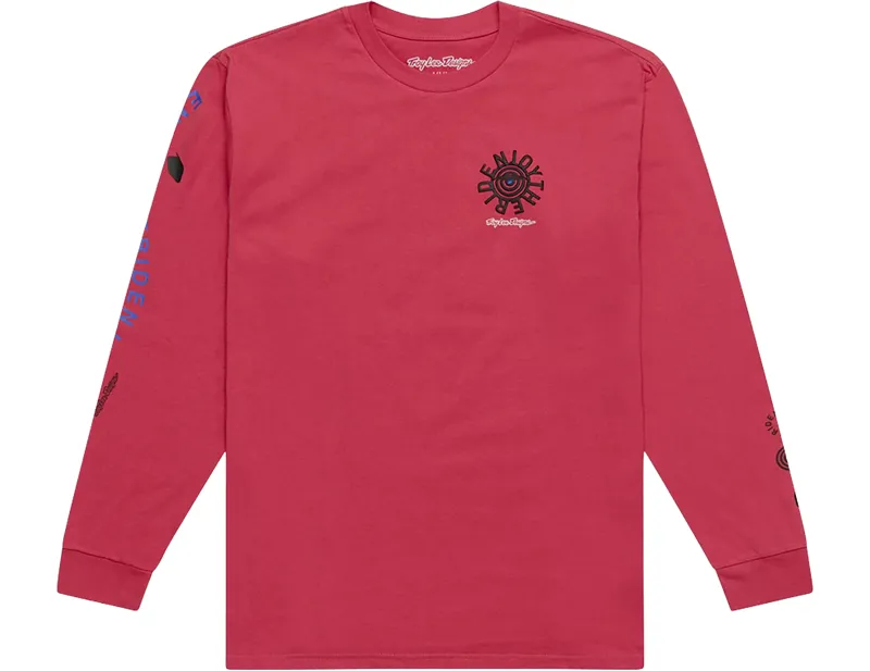 Balfes Bikes Troy Lee Designs Long Sleeve Enjoy Tee in Fuchsia | Free postage over £30, £10 off first order, price match & 0% finance.