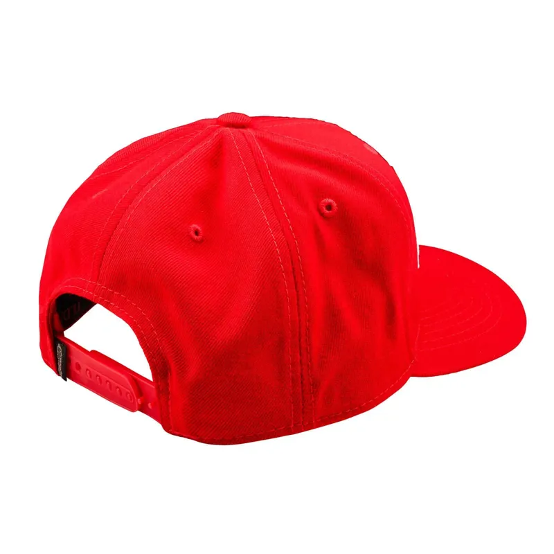 Troy Lee Designs Curved Snapback Signature in Red-1