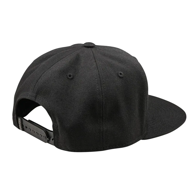 Troy Lee Designs Flat Bill Badge Snapback in Black-1