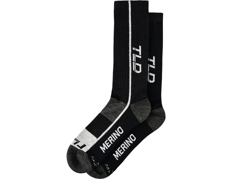 Balfes Bikes Troy Lee Designs Chill Merino Wool Socks in Black | Free postage over £30, £10 off first order, price match & 0% finance.