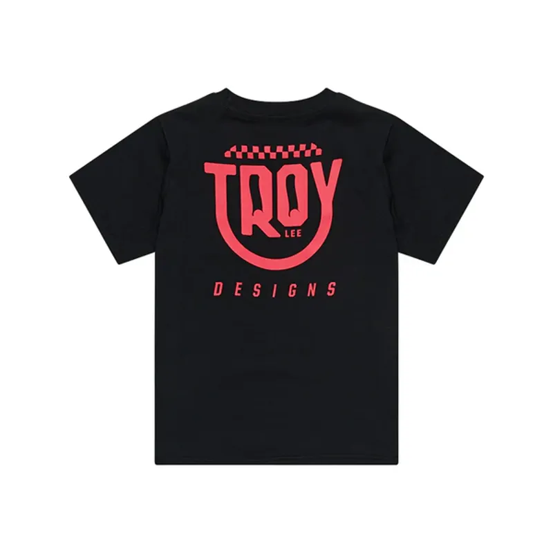 Troy Lee Designs Youth Short Sleeve Smiley Tee in Black-1