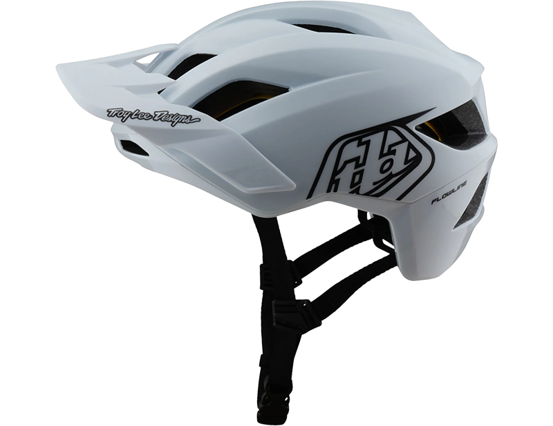 Troy Lee Designs Flowline MIPS Helmet in Point White/Black-1