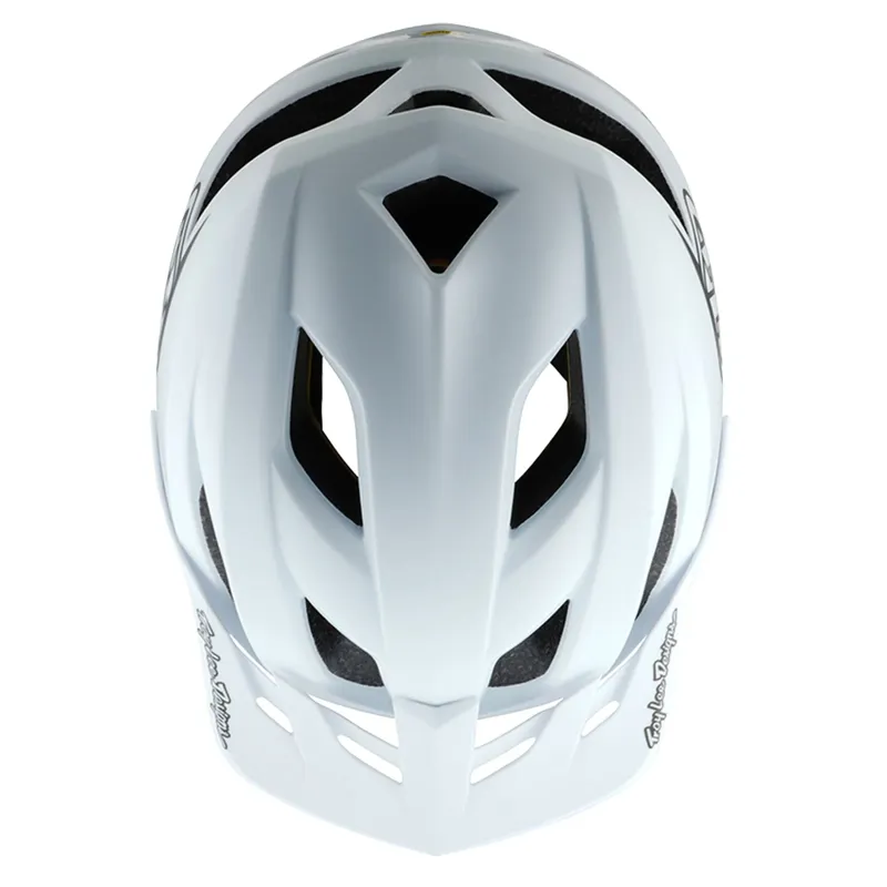 Troy Lee Designs Flowline MIPS Helmet in Point White/Black-3