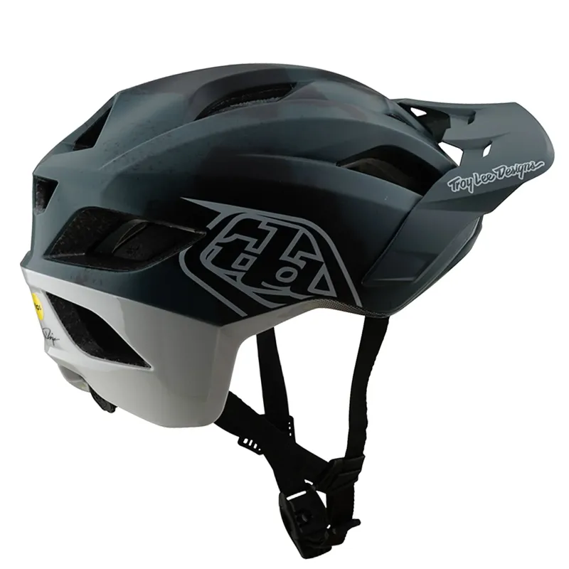 Troy Lee Designs Flowline SE MIPS Helmet in Badge Camo Grey-2