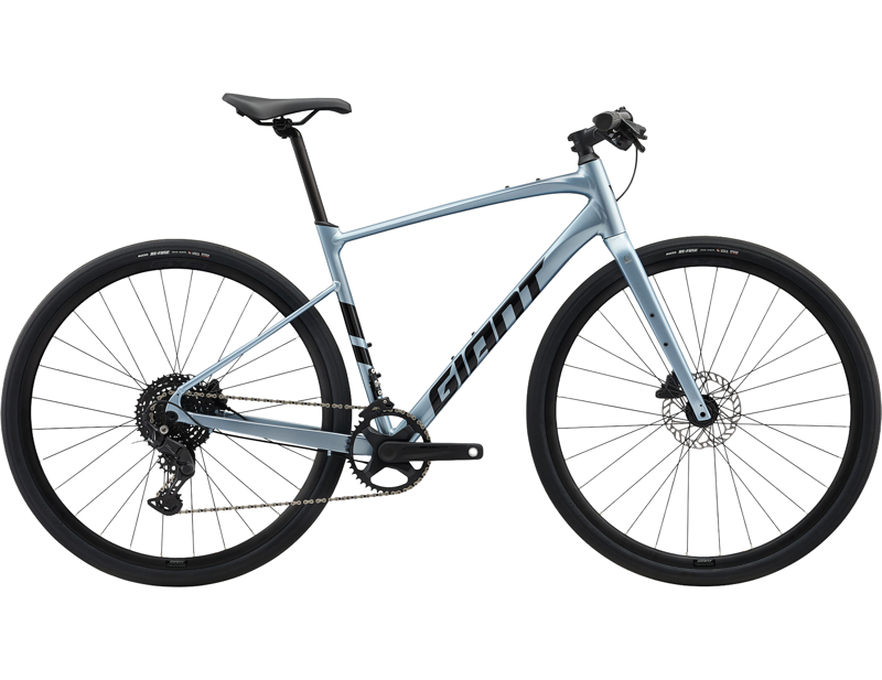 Balfes Bikes Giant FastRoad AR 2 Hybrid Bike 2026 in Glacier Silver | Free postage over £30, £10 off first order, price match & 0% finance.