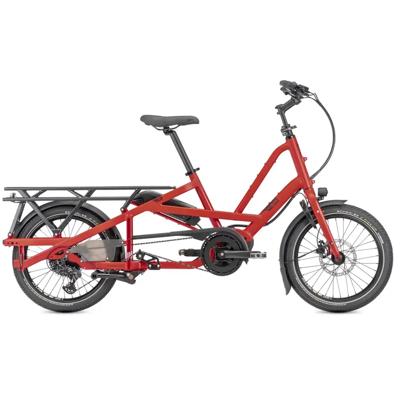 Balfes Bikes Tern Quick Haul Long D9 Performance 500Wh Electric Cargo Bike 2027 in Satin Traffic Red | Free postage over £30, £10 off first order, price match & 0% finance.
