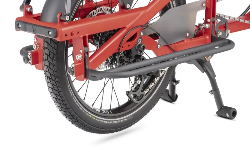 Tern Quick Haul Long D9 Performance 500Wh Electric Cargo Bike 2027 in Satin Traffic Red-1
