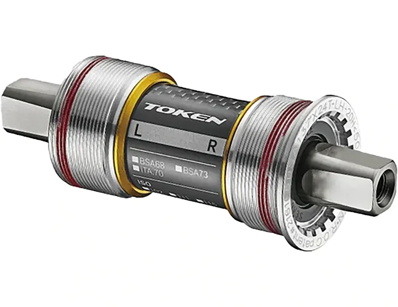 Balfes Bikes Token JIS 119mm Square Taper Bottom Bracket for Brompton TBT Bearings in Black | Free postage over £30, £10 off first order, price match & 0% finance.