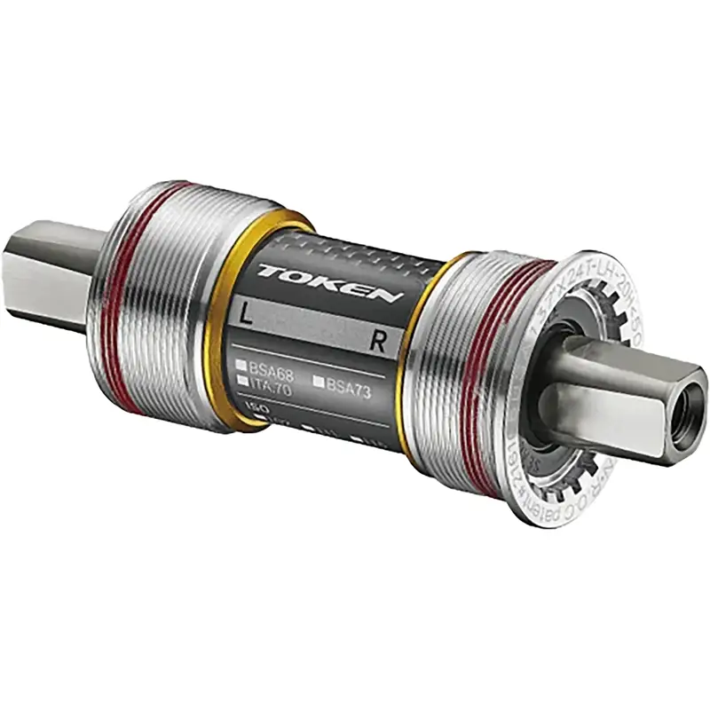 Balfes Bikes Token JIS 119mm Square Taper Bottom Bracket for Brompton TBT Bearings in Black | Free postage over £30, £10 off first order, price match & 0% finance.