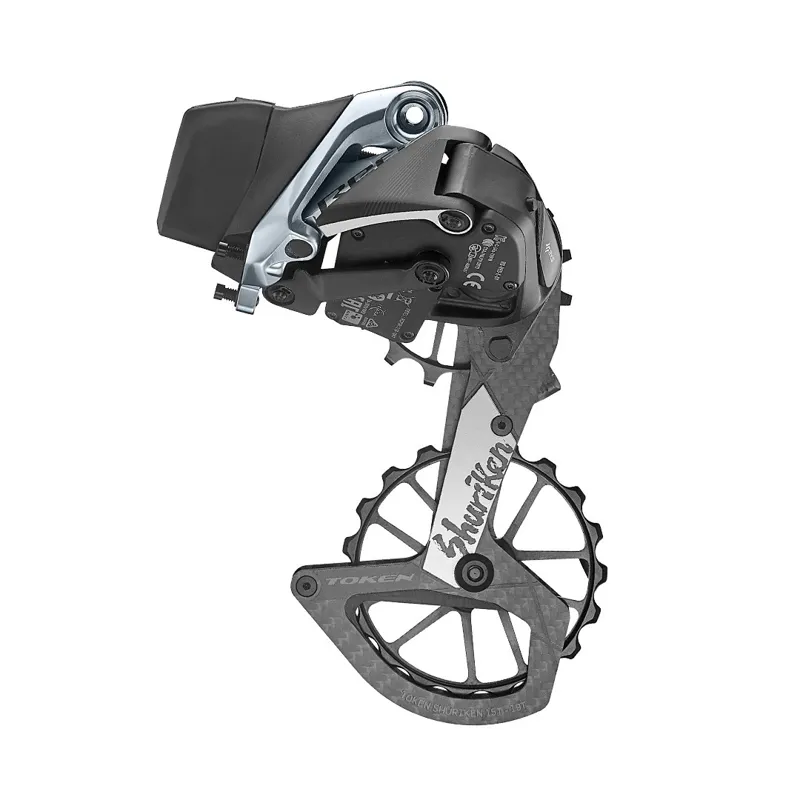 Token Shuriken Pulley System TBT for 12sp SRAM Force/Red AXS in Black-1