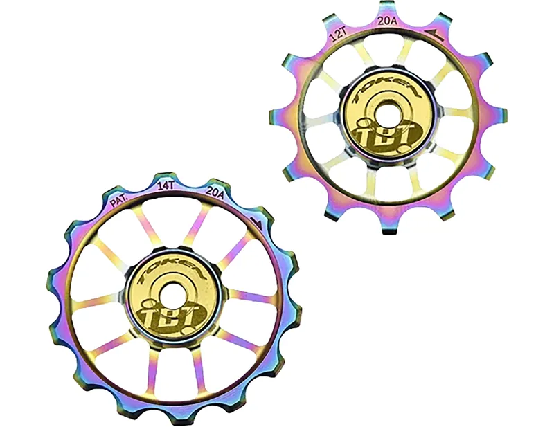 Balfes Bikes Token TBT Oversize Pulley Wheels SRAM 12s in Oil Slick | Free postage over £30, £10 off first order, price match & 0% finance.