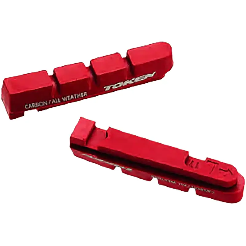 Balfes Bikes Token All-Weather Shimano Brake Pads for Carbon Rims Wide in Red | Free postage over £30, £10 off first order, price match & 0% finance.