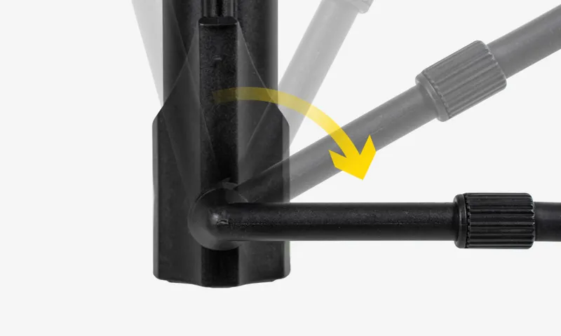 Topeak Turbo Morph Pump With Gauge in Black-4