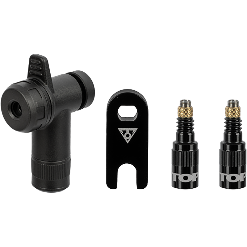 Balfes Bikes Topeak Turboflow Valve Combo with Rapidhead in Black | Free postage over £30, £10 off first order, price match & 0% finance.