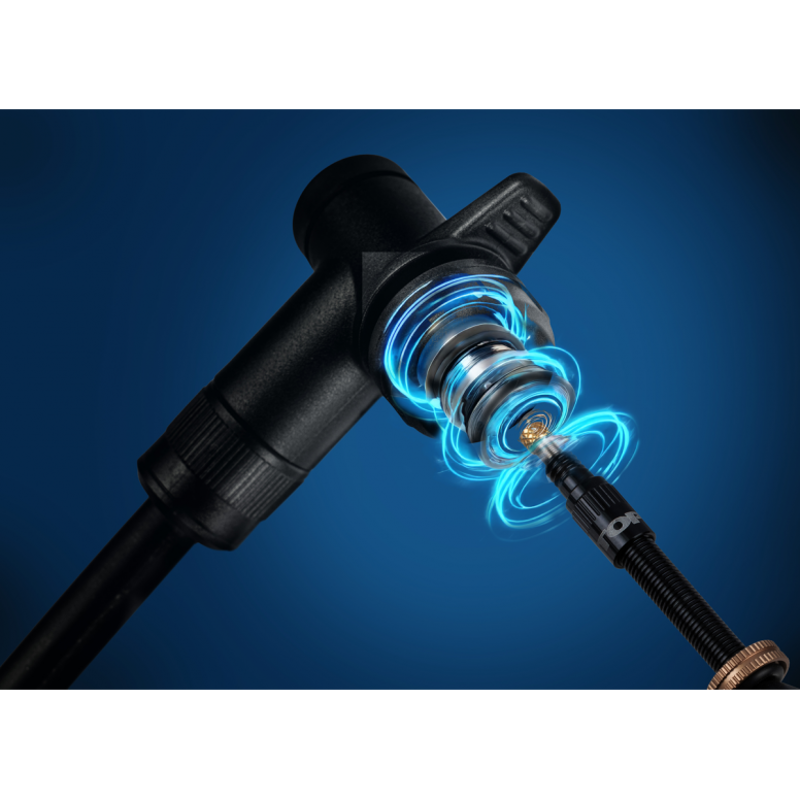 Topeak Turboflow Valve Combo with Rapidhead in Black-3