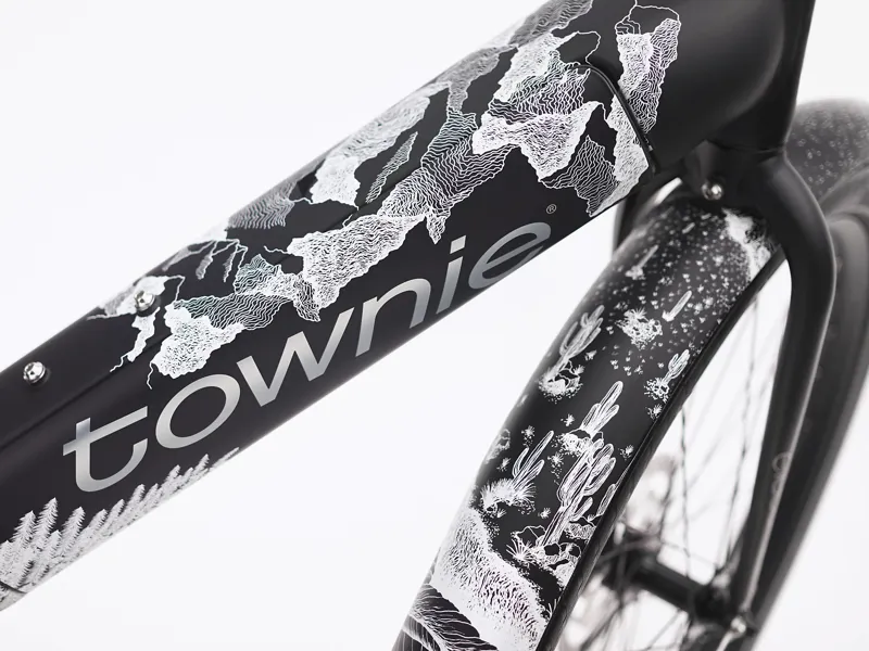 Electra Townie Path Go 10D Step-Over Electric Hybrid Bike 2025 in Black-1