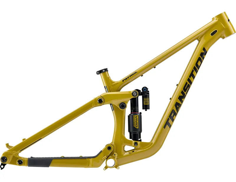 Transition Patrol Mullet Full Suspension Mountain Bike Frameset 2027 in Electrum
