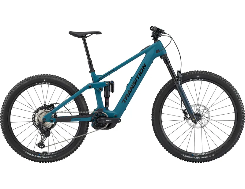 Transition Regulator CX XT Mullet Electric Full Sus Carbon MTB 2025 in Salish Sea Blue
