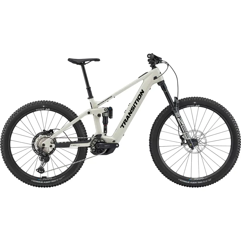 Balfes Bikes Transition Regulator CX XT Mullet Electric Full Sus Carbon MTB 2025 in White | Free postage over £30, £10 off first order, price match & 0% finance.