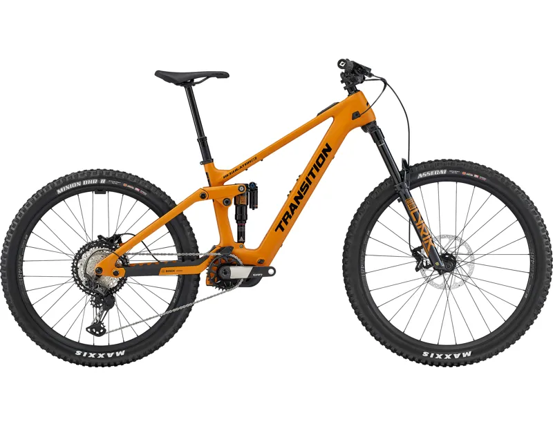 Transition Regulator SX XT Mullet Electric Full Sus Carbon MTB 2025 in Madrone Gold
