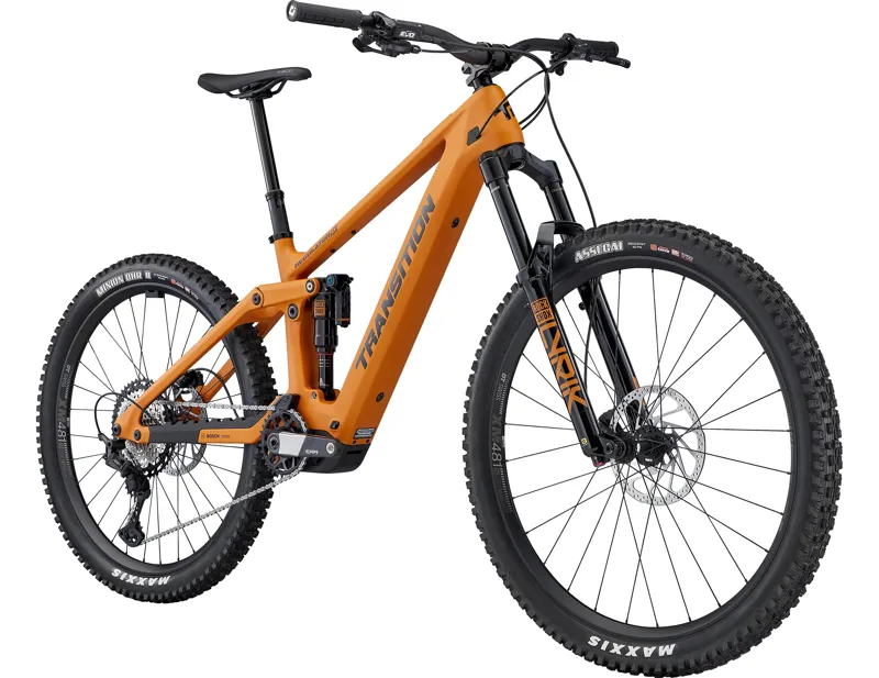 Transition Regulator SX XT Mullet Electric Full Sus Carbon MTB 2025 in Madrone Gold-1