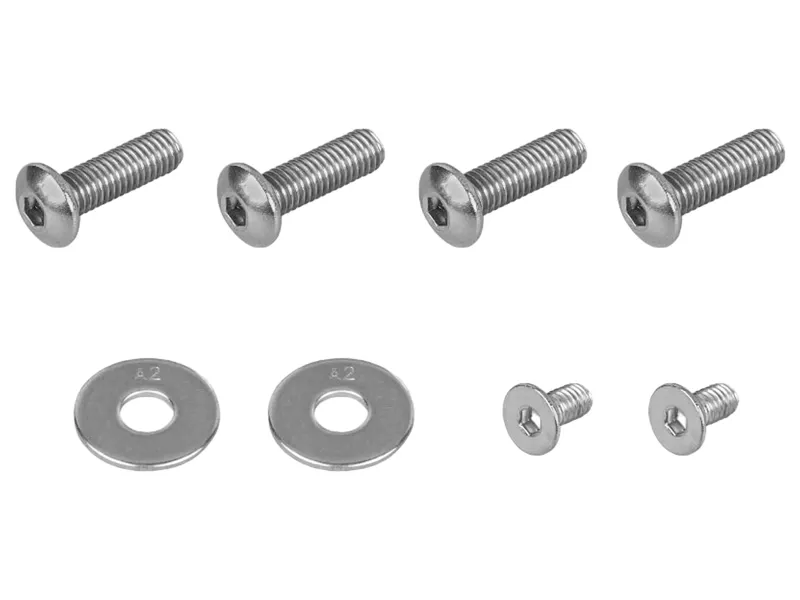 Trek-Diamant Powertube Battery Lock and Cover Hardware Kit In Silver