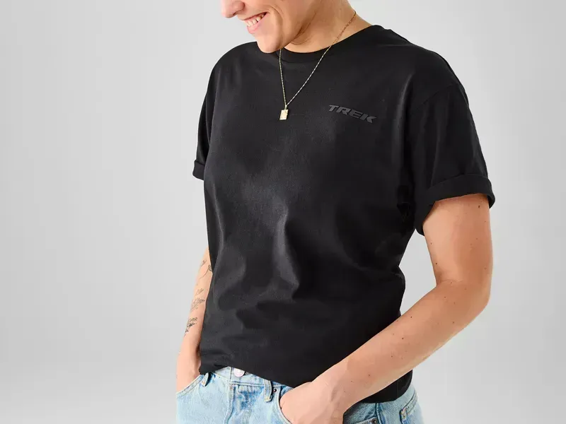 Trek Monochromatic Logo T-shirt in Black-3