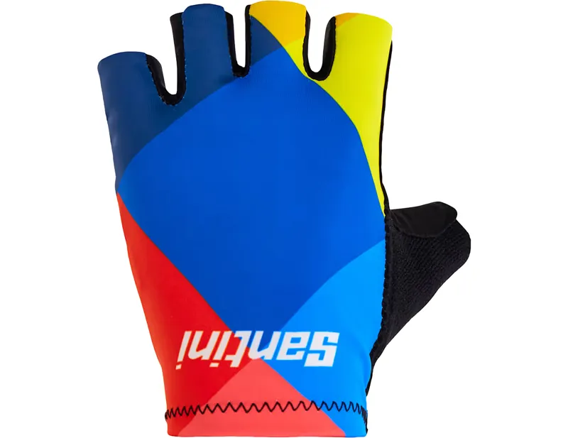 Trek Santini Lidl-Trek Team Mitts in Dark Blue/Yellow