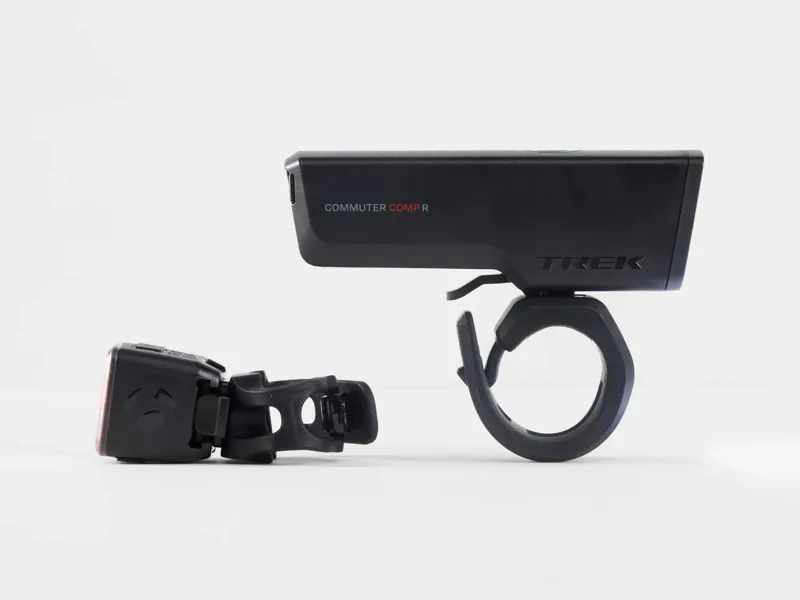 Bontrager Circuit WaveCel Helmet in Red with Trek Commuter Light Set Bundle-6