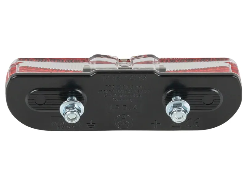 Trelock Duo Flat E-bike Rear Light in Dark Red/White-1