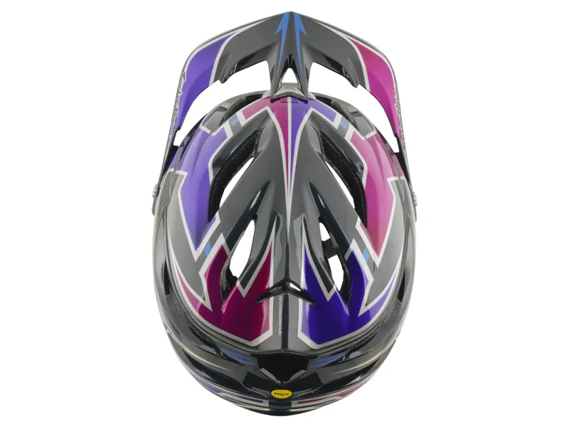 Troy Lee Designs A3 Mask Helmet in Black/Purple-7