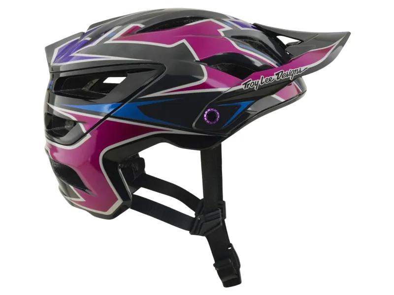 Troy Lee Designs A3 Mask Helmet in Black/Purple-4