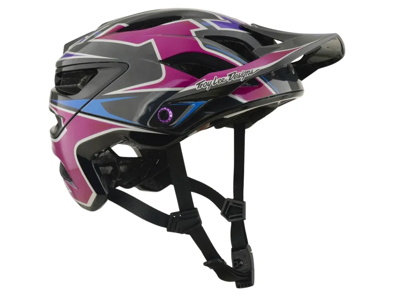 Troy Lee Designs A3 Mask Helmet in Black/Purple-5