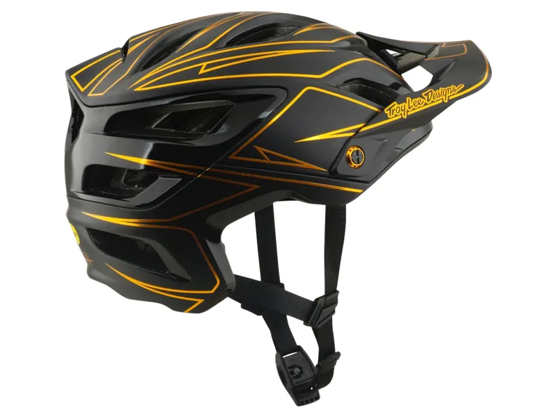Troy Lee Designs A3 Pinstripe Helmet in Black-3
