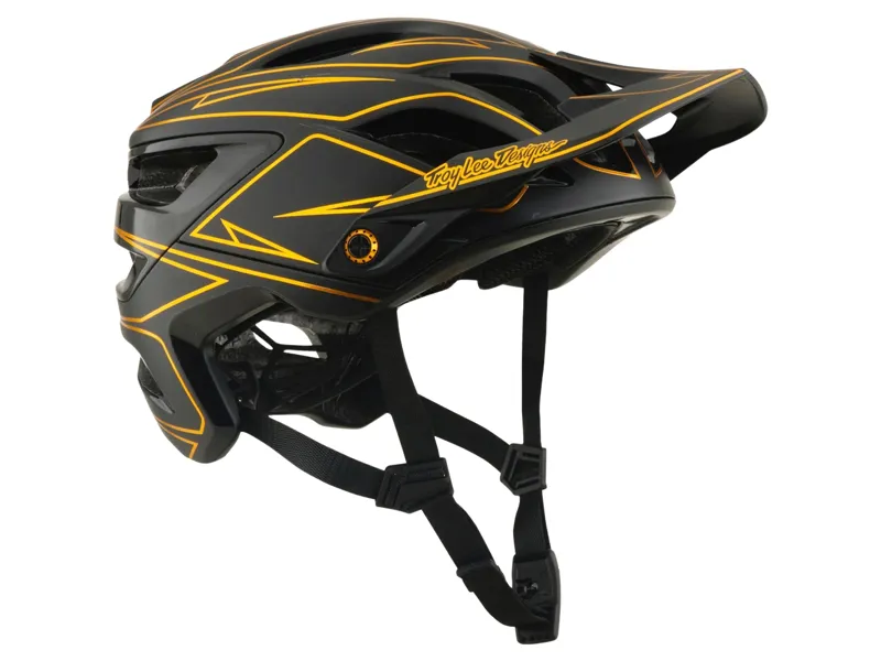 Troy Lee Designs A3 Pinstripe Helmet in Black-5