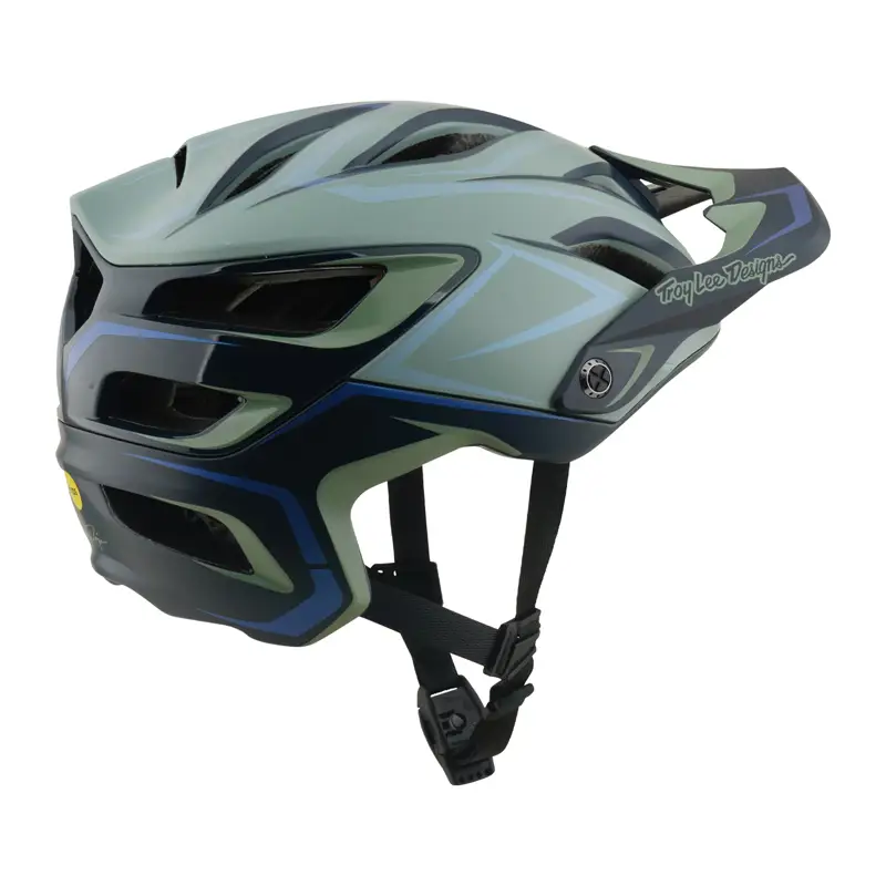 Balfes Bikes Troy Lee Designs A3 MIPS Helmet in Pin Sage | Free postage over £30, £10 off first order, price match & 0% finance.
