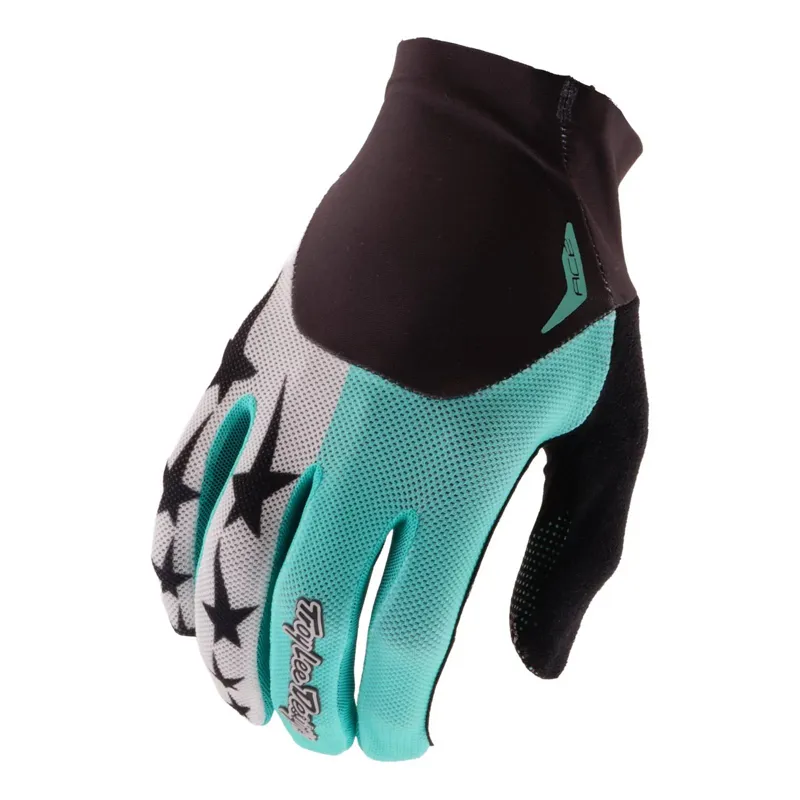 Troy Lee Designs Ace Yo Moto Full Finger Gloves in Real Teal