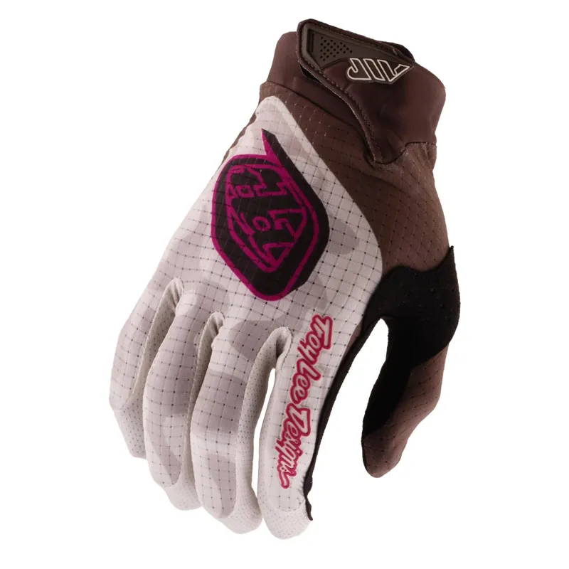 Troy Lee Designs Air Full Finger Gloves in Myth Dark Olive/Pumice