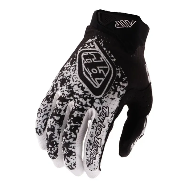 Troy Lee Designs Air Full Finger Gloves in Sever Black/White