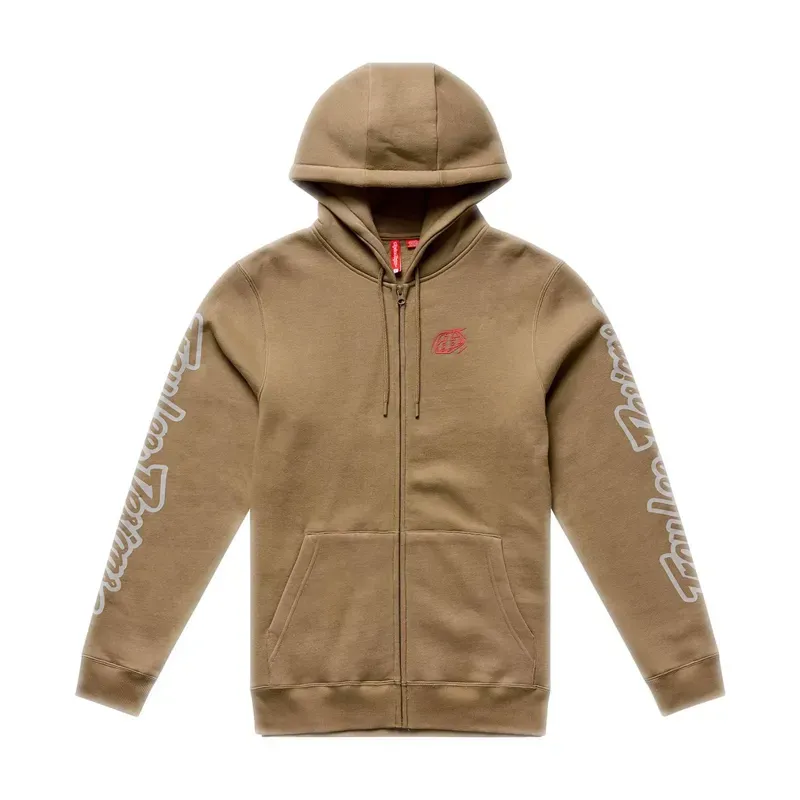 Troy Lee Designs Badge Zip Up Men's Hoodie in Sienna