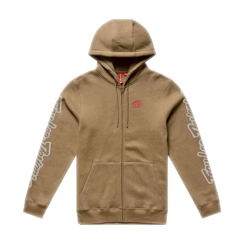 Balfes Bikes Troy Lee Designs Badge Zip Up Men's Hoodie in Sienna | Free postage over £30, £10 off first order, price match & 0% finance.