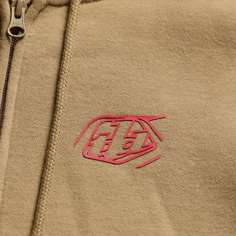 Troy Lee Designs Badge Zip Up Men's Hoodie in Sienna-2