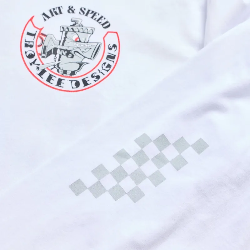 Troy Lee Designs Carb Club Long Sleeve Tee in White-5