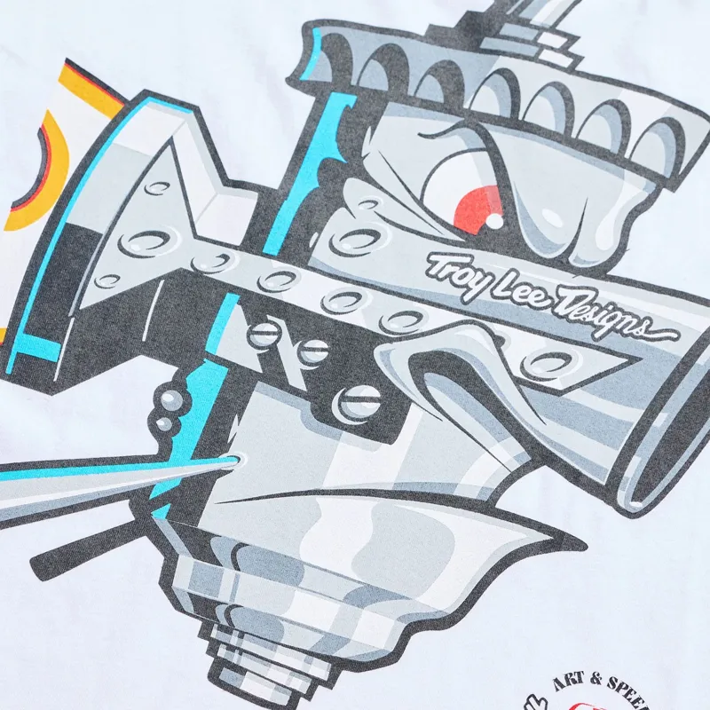 Troy Lee Designs Carb Club Long Sleeve Tee in White-6