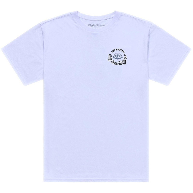 Balfes Bikes Troy Lee Designs Carb Club Short Sleeve Tee in White | Free postage over £30, £10 off first order, price match & 0% finance.